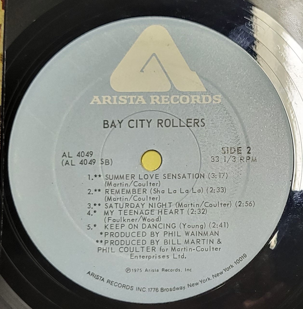 Bay City Rollers - 1975 Arista Records - 12" Vinyl Record Item image 7