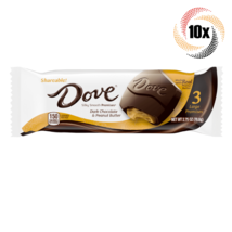 10x Packs Dove Dark Chocolate &amp; Peanut Butter Candy | 3 Per Pack | 2.75oz - £28.02 GBP