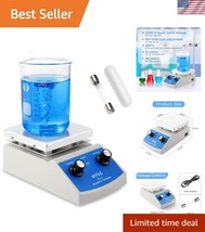 Laboratory-Grade Magnetic Stirrer Hot Plate - 2000mL Capacity, Rapid Hea... - $164.99