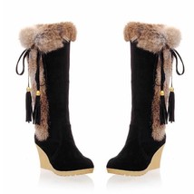 Boots Women New 2020 Women&#39;s Shoes Platform Leather Booties  Plush Sexy Thigh Hi - £43.34 GBP