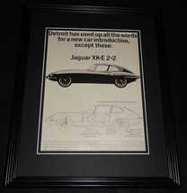 1966 Jaguar XKE Framed 11x14 ORIGINAL Advertisement - £35.19 GBP