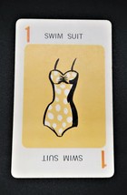1965 Mystery Date board game replacement card yellow # 1 swim suit - £3.98 GBP