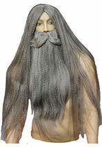 Wizard Beard and Wig Set Black - £127.18 GBP