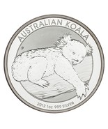 2012 Australien Argent 1oz Koala (Bu État) Km #1840 - $106.23 CAD