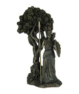 Greek Goddess Athena Under Olive Tree Bronze Finish Statue - £62.27 GBP