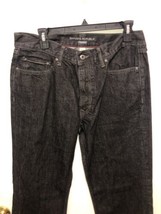 Banana Republic Straight Black Jeans Mens 34x32 Cotton - $16.82