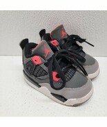 Nike Air Jordan 4 Retro TD Infrared Grey BQ7670-061 Toddler Size 5C Snea... - $907.73 MXN