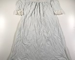 Vintage Christian Dior Lingerie Nightgown Womens Medium Light Blue w Whi... - $118.79
