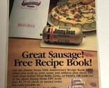 vintage Jimmy Dean Sausage Print Ad Advertisement 1989 pa1 - £4.72 GBP