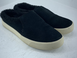 TOMS Sunrise Suede Faux Fur Lined Slip-On Sneaker Slippers Sz 7.5. J6 - £20.58 GBP