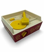 Vintage 1971 Fisher-Price Music Box Record Player #995 Wind-Up Toy Works... - $18.09