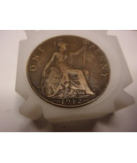 1912 English One Penny UK Large Cent 1c Great Britain! - $318.37 MXN
