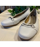 Rieker Ballet Flats Leather Antistress Horsebit Shoes 41 White Rubber Sole - €25,37 EUR