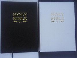 HOLY BIBLE KING JAMES OLD&amp;NEW TESTAMENTS GOLD LEAF Bibles SELECT: Black ... - $3.99