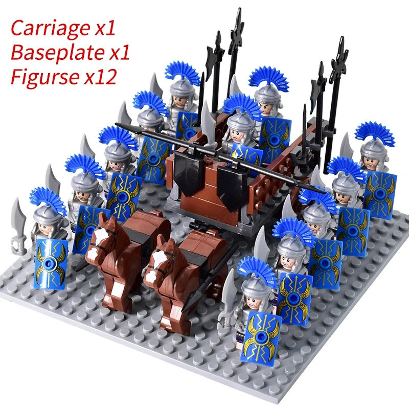 Medieval Age Castle Knights Spartan Warriors Crusader Roman Legion -Set 16 - £28.30 GBP