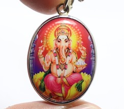 LORD GANESHA GOD OF WISDOM SUCCESS BLESS OM PENDANT GANESH ENERGIZE HIND... - $40.77 CAD