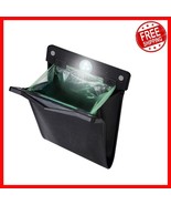 Portable Faux Leather Car Trash Can with LED Light - Leak-Proof &amp; Space-... - $573.16 MXN