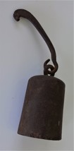 antique 4lb PEA SCALE WEIGHT iron primitive rustic HANGING COTTON TOBACCO  - $34.60
