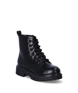 Wonder Nation Girls Combat Boots Size 7 Black Side Zip New Retro 90&#39;s - €18,96 EUR