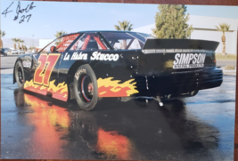 NASCAR&#39;s KEN HOLT #27 Simpson racing Products Autographed Glossy Photograph - £8.75 GBP