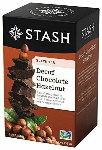 Primary image for NEW Stash Tea Decaffeinated Tea Blends Chocolate Hazelnut 18 Count