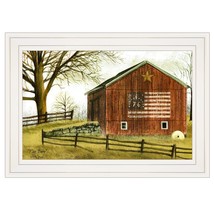 Flag Barn 1 White Framed Print Wall Art - €68,11 EUR