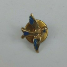 Vintage Bluebird Of Happiness Gold Tone Lapel Hat Pin - €4,55 EUR