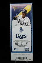 Kansas City Royals vs Tampa Rays Game 61 MLB Ticket w Stub 08/21/2012 Maddon - $11.47