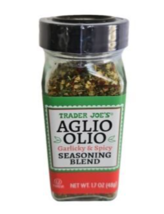 Trader Joe&#39;s Aglio Olio Garlicky &amp; Spicy Seasoning Blend NET WT 1.7 OZ - £7.59 GBP