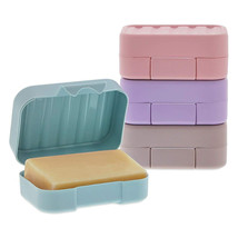 4-Pk Soap Holder Travel Cases, Plastic Portable Soap Saver Set (4 Colors) - £23.01 GBP