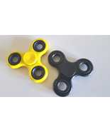 2X Fidget Spinner Tri Hand Toy Stress EDC Finger Focus ADHD Autism Yello... - $3.96