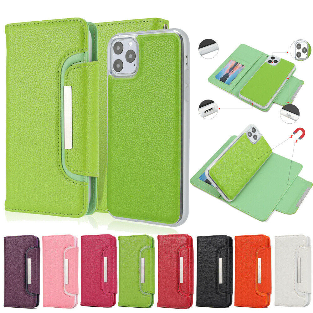 k92) Leather wallet FLIP MAGNETIC BACK cover Case For Apple iPhone model