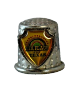 Six Flags Over Texas Souvenir Collectors Metal Thimble - £10.62 GBP