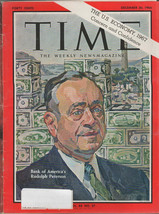 Time The Weekly Magazine December 30, 1966 Bank of America&#39;s Rudolph Peterson - £1.57 GBP
