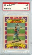 1992 Kellogg&#39;s Phil Niekro #6 PSA 9 P1301 - £19.78 GBP