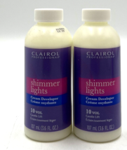 Clarol Shimmer Lights Cream Developer 10 Vol Gentle Lift 3.6 oz-2 Pack - £12.36 GBP