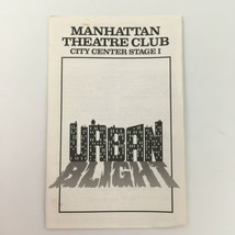 1988 Manhattan Theatre Club Stage I ‘Urban Blight’ by John Tillinger - £18.67 GBP