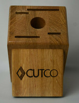 Cutco Wooden 5 Slot Knife Block Made in USA - £9.49 GBP