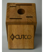 Cutco Wooden 5 Slot Knife Block Made in USA - $11.88