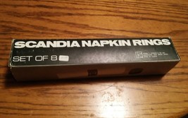 VTG Wooden SCANDIA Napkin Ring Holders And Box Alfred E. Knobler Co., Se... - $14.99