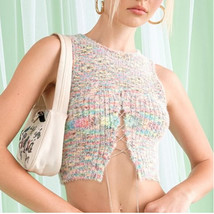 Pretty Garbage  Multi-Color Sleeveless Crop Top   in sizes - S - £40.05 GBP