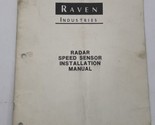 Raven Speed Sensor Manual John Deere Case Cat Ford White Dickey-john Radar - $13.25