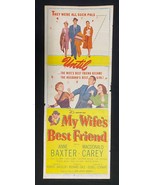 My Wife&#39;s Best Friend Original Insert Movie Poster 1952 Anne Baxter - $48.50