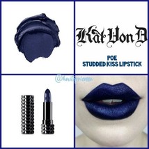 KVD Beauty KAT VON D Studded Kiss Lipstick in POE Full Size Blue - £28.03 GBP