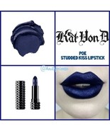 KVD Beauty KAT VON D Studded Kiss Lipstick in POE Full Size Blue - $35.75