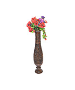 Uniquewise 8 x 36 in. Round Antique Decorative Mango Wood Design Floor F... - $331.92 CAD