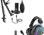 Fifine Studio Condenser Microphone Usb Pc Headset, Computer Pc Microphone - $110.99