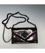 Simply Vera Wang Mirrored Wallet Clutch Purse Chain Crossbody Bag Purple - $405.16 MXN
