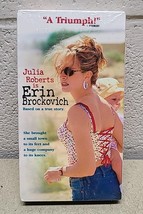 2000 Erin Brockovich Julia Roberts movie VINTAGE SEALED VHS - $148.10 MXN