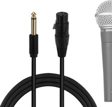 Geekria For Creators 6.35 Mm (1/4 Inch) To Xlr Female Microphone Cable, Black - $31.92